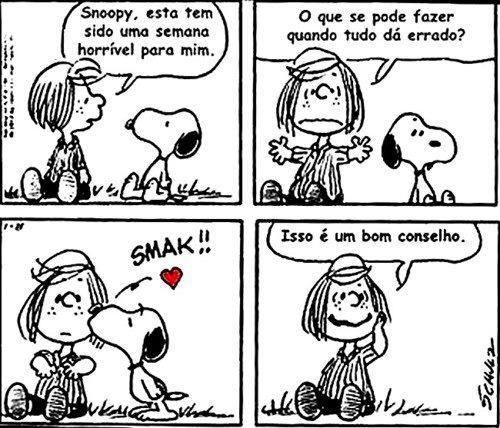 Carinho Snoopy amizade cartoon mensagem